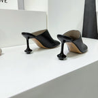 LW TOY MULE 95 BLACK CALFSKIN