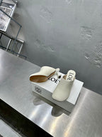 LW TOY MULE 55 WHITE CALFSKIN