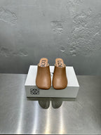 LW TOY MULE 55 TAWNY CALFSKIN