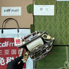 Gucci Diana Bamboo Mini Tote Bag Off-white Lambskin 240106