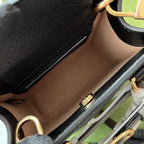 Gucci Diana Bamboo Mini Tote Bag Black Lambskin 240108