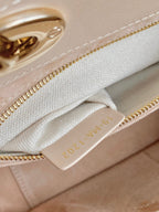 LADY 25 HANDBAG IN BEIGE CALFSKIN