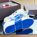 VALENTINO 25S GARAVANI VL7N SNEAKERS IN WHITE MIX BLUE LAMBSKIN