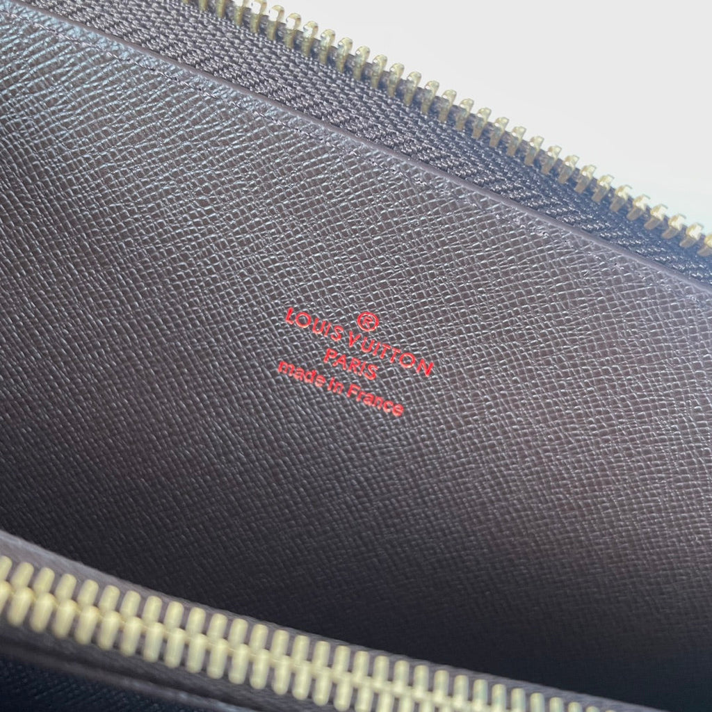 LV Double Zippy XL Wallet Damier Ebene Canvas 221552