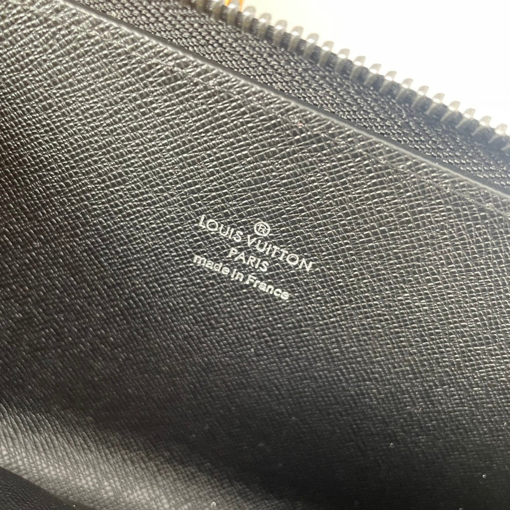 LV Double Zippy XL Wallet Black Monogram Eclipse 221555