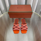 LP SPRIGHTLY CHARMS FLAT SANDAL BURNT ORANGE CALFSKIN