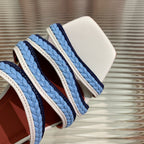 LP SPRIGHTLY CHARMS FLAT SANDAL SKY CALFSKIN