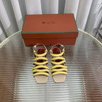 LP SPRIGHTLY CHARMS SANDAL LEMON CALFSKIN
