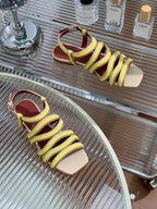 LP SPRIGHTLY CHARMS SANDAL LEMON CALFSKIN