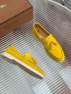 LP SUMMER WALK TASSELS LOAFERS YELLOW SUEDE