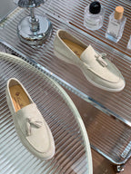 LP SUMMER WALK TASSELS LOAFERS BEIGE SUEDE