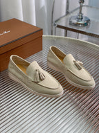 LP SUMMER WALK TASSELS LOAFERS BEIGE SUEDE