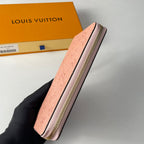 LV M61864 Zippy Wallet Pink Monogram Empreinte Leather 221617
