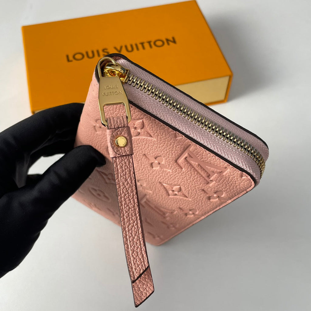 LV M61864 Zippy Wallet Pink Monogram Empreinte Leather 221617