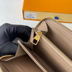 LV M60571 Zippy Wallet Tourterelle Monogram Empreinte Leather 221620