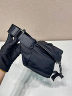Prada Mini Messenger Bag 27cm Black Re-Nylon Leather