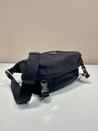 Prada Mini Messenger Bag 27cm Black Re-Nylon Leather