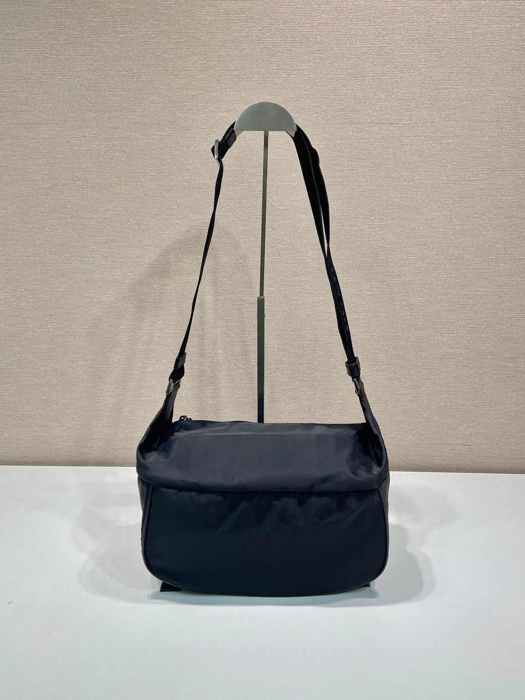 Prada Mini Messenger Bag 27cm Black Re-Nylon Leather