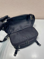 Prada Mini Messenger Bag 27cm Black Re-Nylon Leather