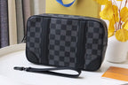 LV Pochette Kasai Clutches Damier Graphite Canvas 179401