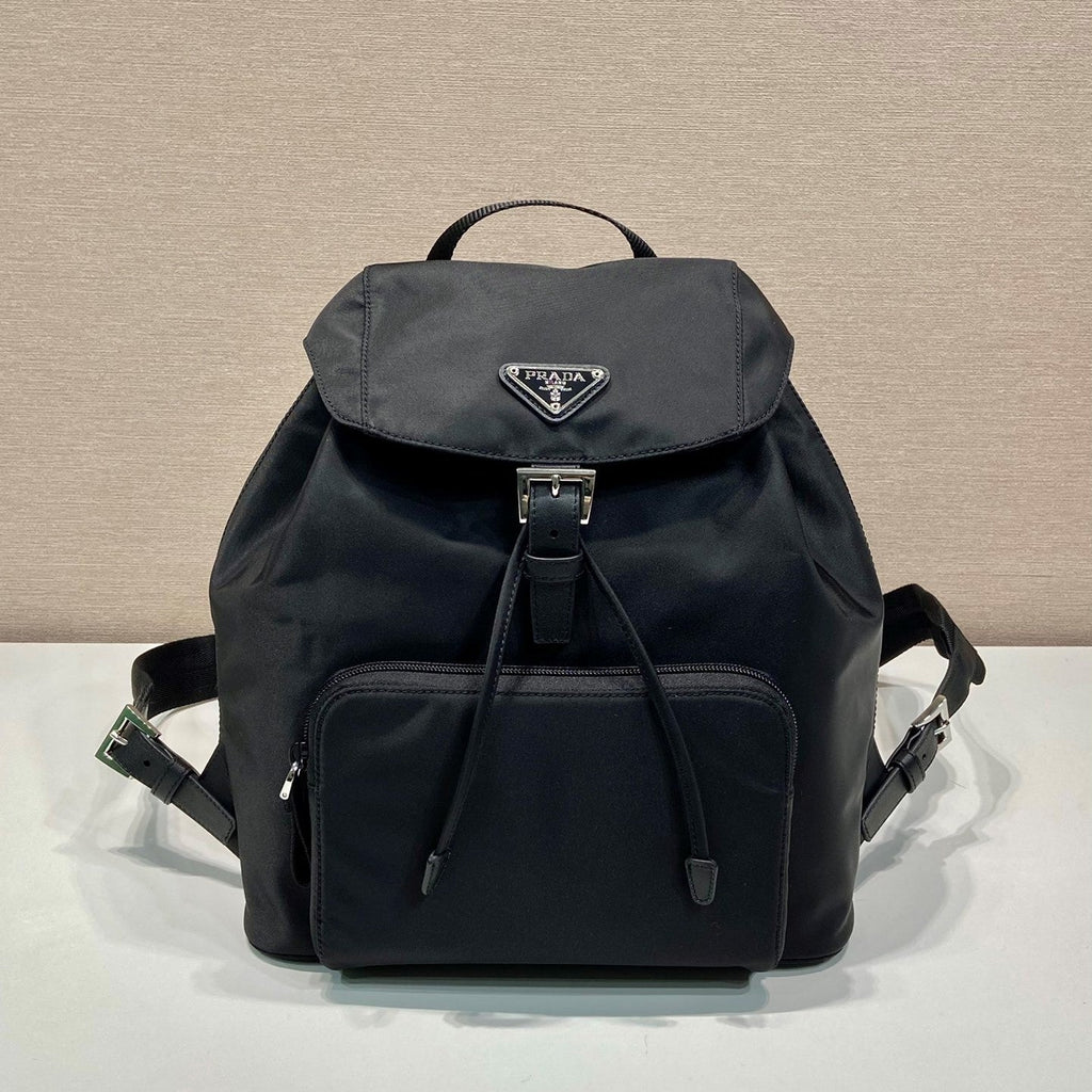 Prada 2026 Backpack 27cm Black Re-Nylon
