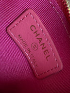 CC A84105 Coin Case Pink Gold Metal Caviar 240733