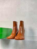 ATOMIC ANKLE BOOT IN BRONZE BROWN CALFSKIN 75 MM