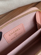 CC 22A Zippy Coin Purse Light Pink Caviar GHW 223906