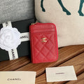 CC 22A Zippy Coin Purse Red Caviar GHW 223914