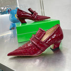 HIGH PUMP 35 MM IN SCARLET RED PATENT CALFSKIN