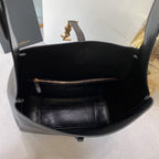 le 5a7 large 30cm black calfskin