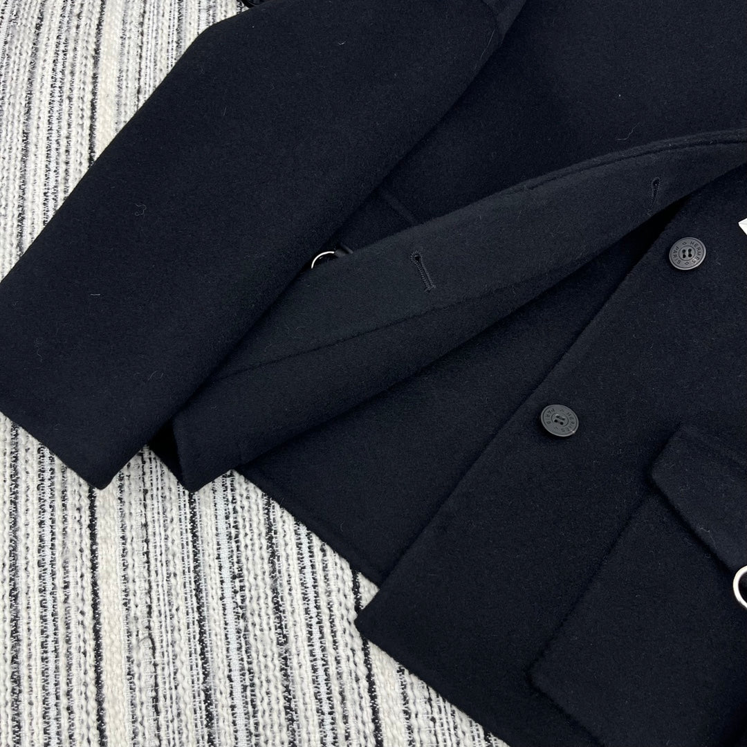 HERMES 25S REVERSIBLE CASHMERE COAT 174