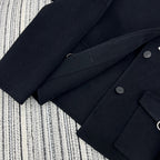 HERMES 25S SHORT REVERSIBLE CASHMERE COAT 254