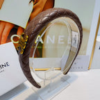 CAMEL BROWN LAMBSKIN HAIRBAND 925628