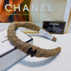 CAMEL BROWN WRINKLED FABRIC HAIRBAND 925629