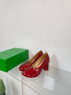 ATOMIC HIGH PUMP 9 CM IN RUBY RED CALFSKIN