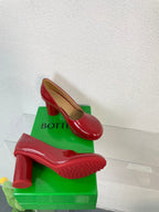 ATOMIC HIGH PUMP 9 CM IN RUBY RED CALFSKIN