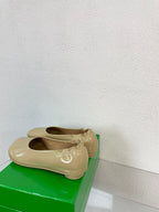 ATOMIC BALLERINA FLAT IN BISQUE BEIGE CALFSKIN
