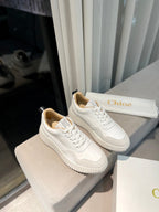 NAMA SNEAKER IN WHITE LAMBSKIN AND DOVE GREY SUEDE