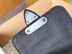 Lv S-Lock Vertical Wearable Wallet Black Taurillon Monogram Leather