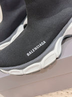 BALENCIAGA 25S SPEED TRAINER SNEAKERS 55 MM IN BLACK KNIT STYLE 3