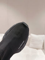 BALENCIAGA 25S SPEED TRAINER SNEAKERS 55 MM IN BLACK KNIT STYLE 2