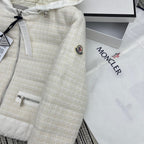 MONCLER 25S TWEED DOWN HOODED JACKET 256