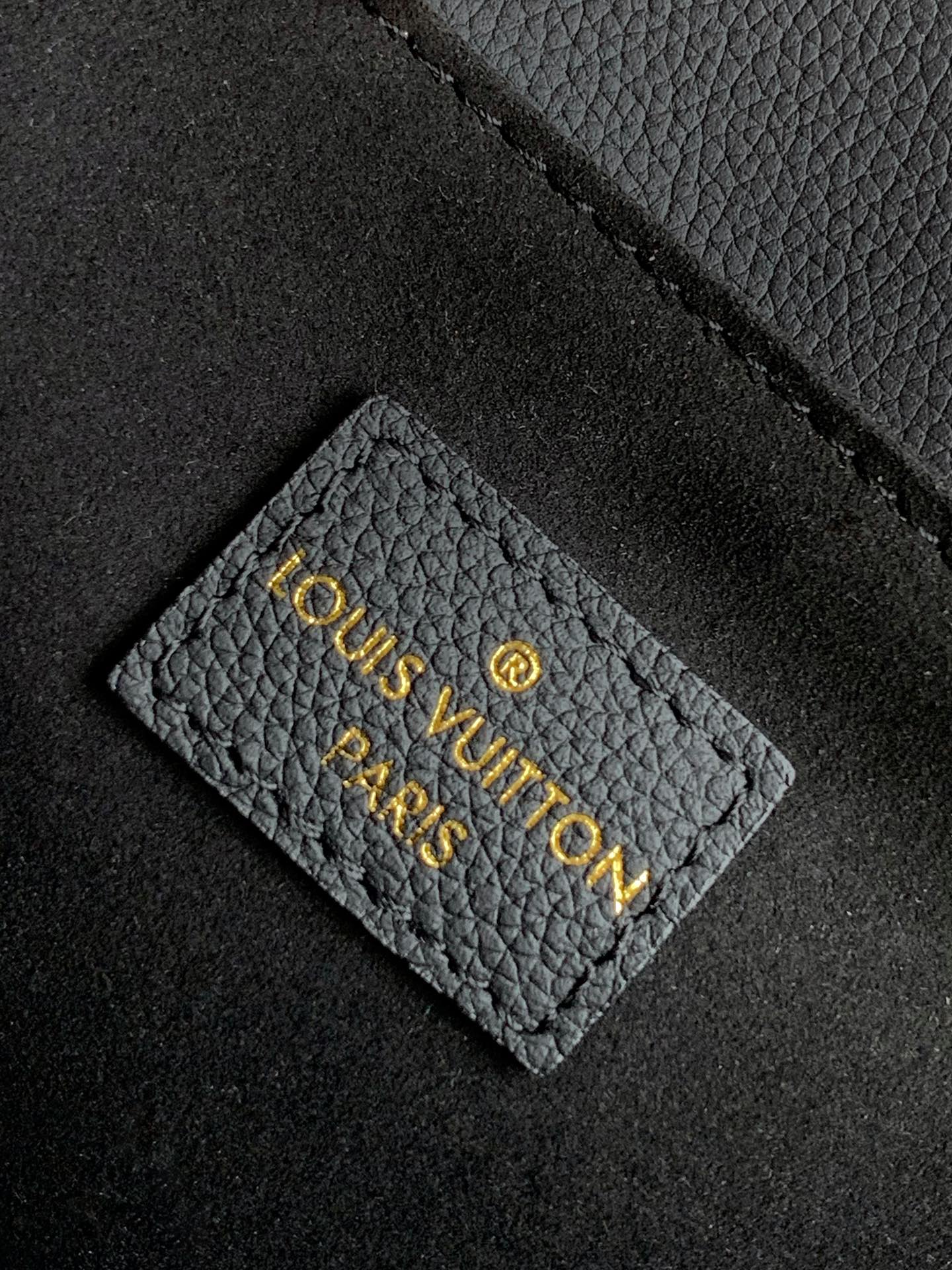LV Oxford Handbag 22cm Black Grain Cowhide GHW