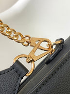 LV Oxford Handbag 22cm Black Grain Cowhide GHW