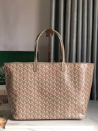 SAINT LOUIS PM 34 IN GREY MIX PINK GOYARDINE CANVAS AND CALFSKIN