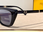 FOLDABLE FF DIAMONDS CAT-EYE SUNGLASSES 548844 IN ACETATE