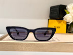 FOLDABLE FF DIAMONDS CAT-EYE SUNGLASSES 548844 IN ACETATE