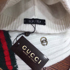 SET SCARF AND HAT IN WHITE WOOL AND CASHMERE 945028