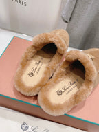 LP CHARMS WALK BABOUCHE LOAFERS TAWNY FLEECE